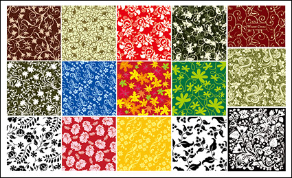 15 practical pattern background material vector