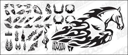 Accommodates trend totem element vector material