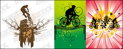 3, bike vector material