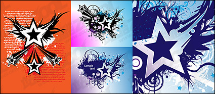Vector material elements of the theme stars-1