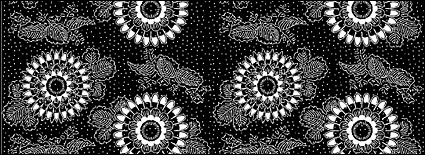 Vector traditional tiled background material-37