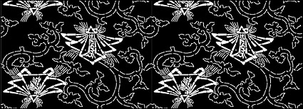 Vector traditional tiled background material-40