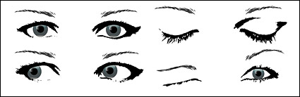 People eye vector material package