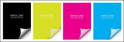 Angular vector material cmyk paper