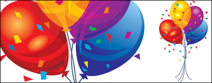 Vector balloon festival celebrations