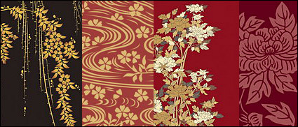 Vector traditional pictorial series  1-Flower plants