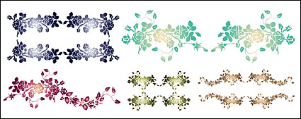 Practical lace pattern vector material